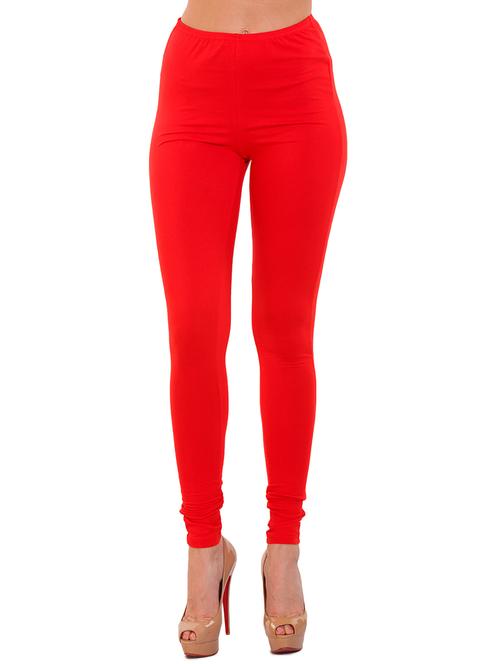 red cotton leggings - 12458356 - Very Small Image - 1
