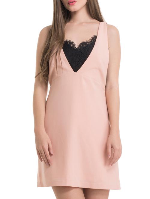 pink polyester shift dress - 12461966 - Very Small Image - 1