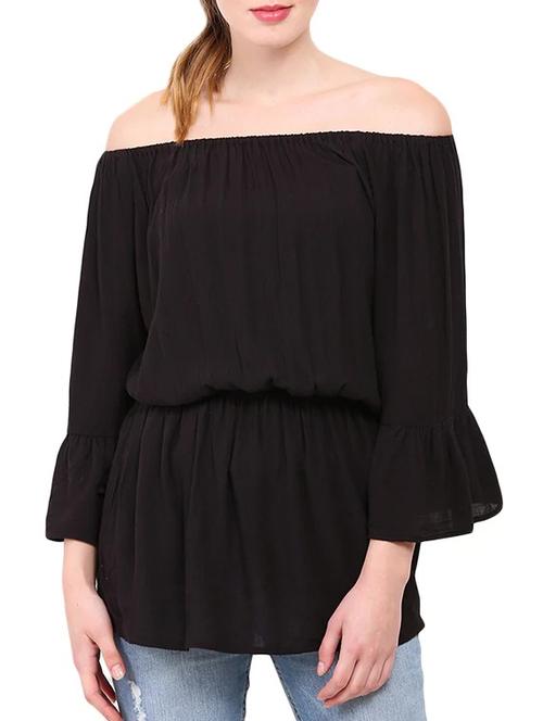off shoulder blouson top - 12462195 - Very Small Image - 1
