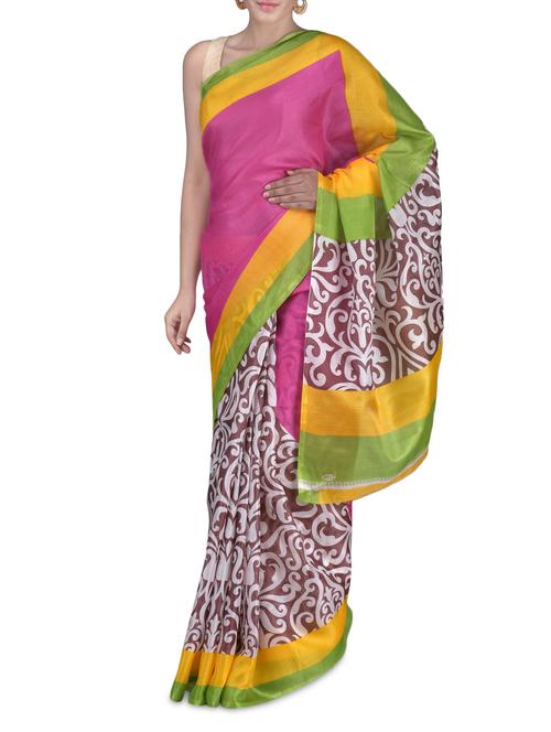 multicolor printed bhagalpuri silk saree - 1246258 - Very Small Image - 1