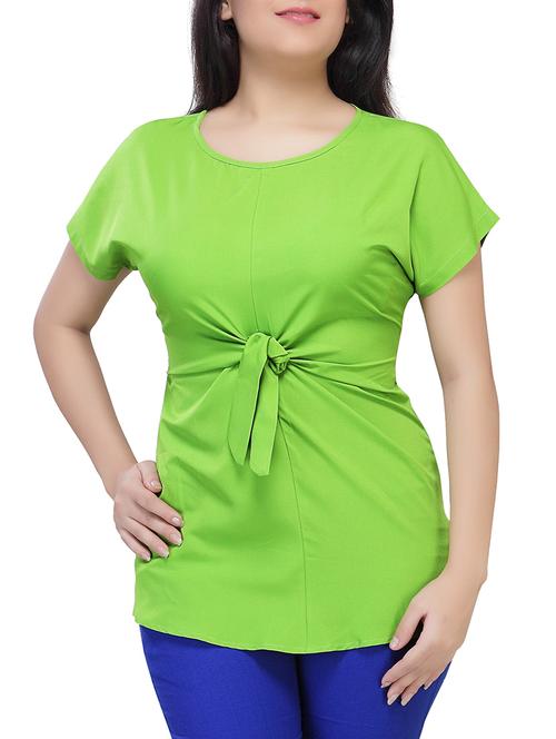 light green crepe top - 12467802 - Very Small Image - 1