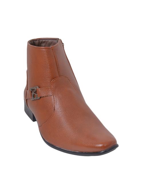 tan leatherette ankle boot - 12468507 - Very Small Image - 1