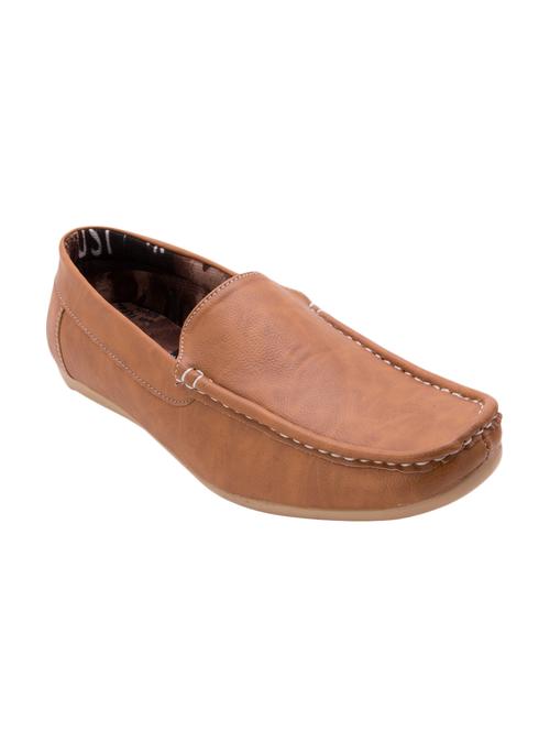 tan synthetic slip on loafers - 12468571 - Very Small Image - 1