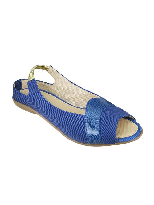 blue leatherette back strap sandals - 12470171 - Very Small Image - 1