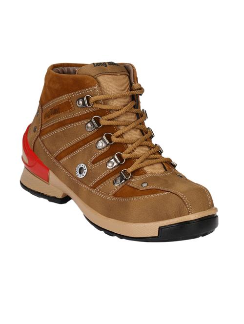 tan leatherette low ankle boot - 12472661 - Very Small Image - 1
