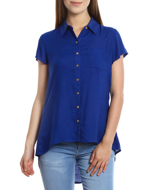 blue rayon shirt - 12478803 - Very Small Image - 1