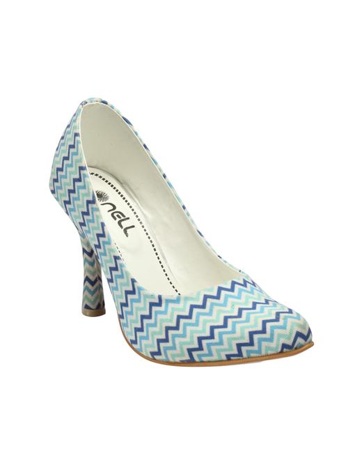 blue canvas slip on pumps - 12479469 - Very Small Image - 1