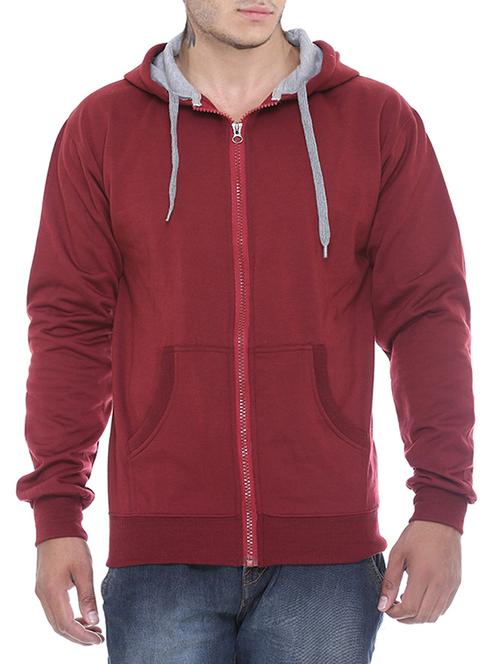 red cotton sweatshirt - 12480420 - Very Small Image - 1