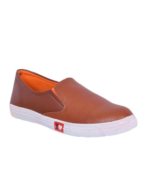 tan pu casual shoes - 12482047 - Very Small Image - 1