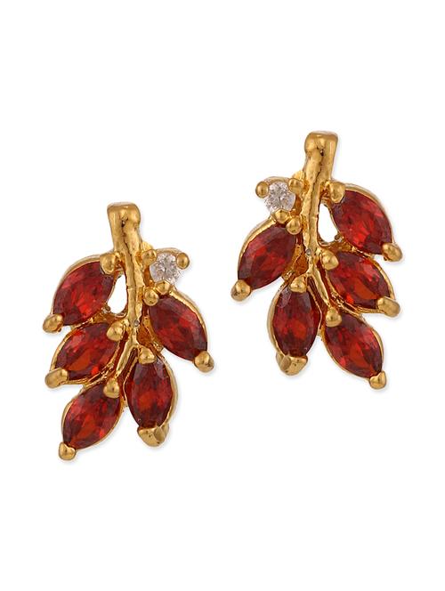 orange gold plated earring - 12482344 - Very Small Image - 1