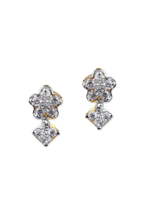 white gold plated earring - 12482536 - Very Small Image - 1