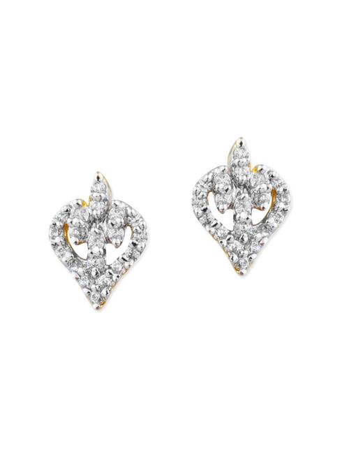 white gold plated studs earrings - 12482538 - Very Small Image - 1
