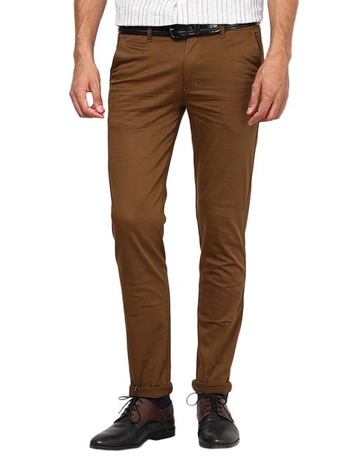 brown cotton chinos - 12483468 - Very Small Image - 1