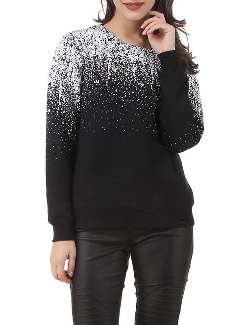 round neck printed sweatshirt - 12484973 - Very Small Image - 1