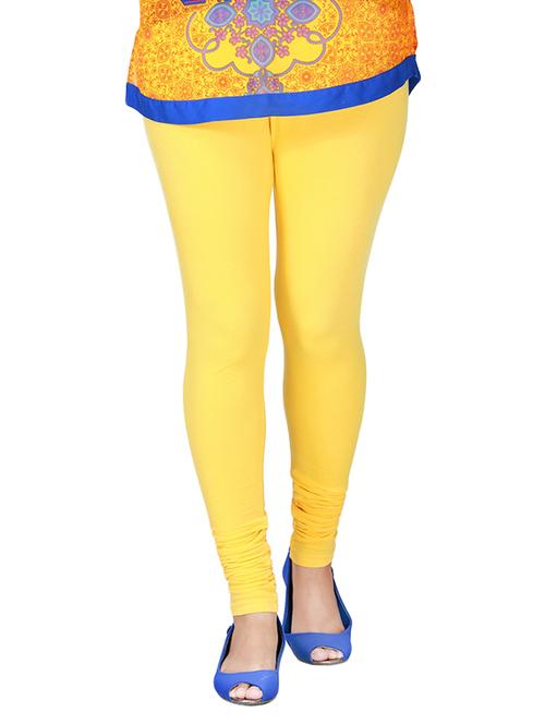 yellow cotton leggings - 12485463 - Very Small Image - 1