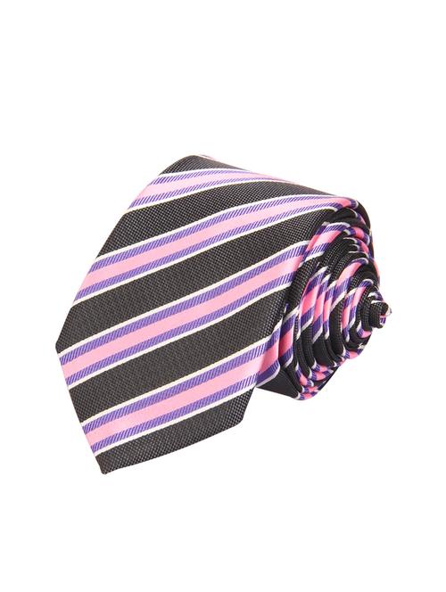 black micro fiber tie - 12487019 - Very Small Image - 1