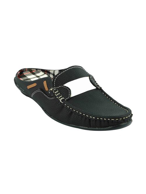 black synthetic slip on loafers - 12493322 - Very Small Image - 1