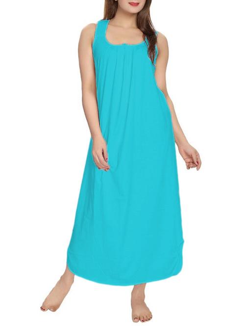 light blue cotton gown - 12495397 - Very Small Image - 1