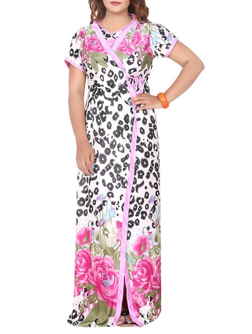 light pink satin nighty - 12495451 - Very Small Image - 1