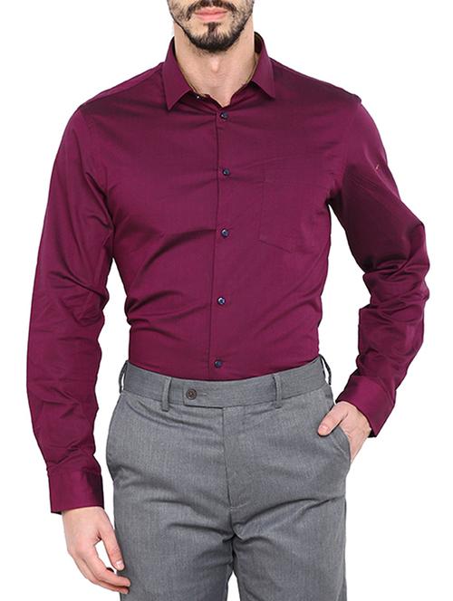 pink cotton casual shirt - 12496028 - Very Small Image - 1