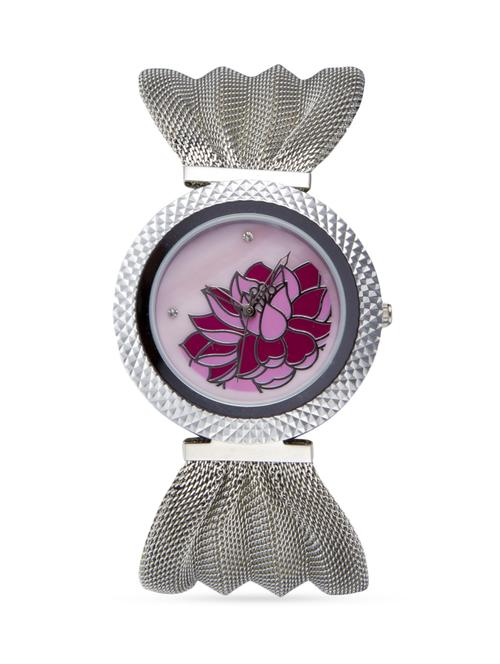 silver stainless steel round dial watch - 1249609 - Very Small Image - 1