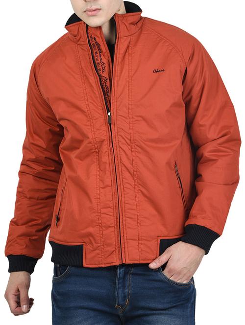 orange cotton casual jacket - 12498191 - Very Small Image - 1