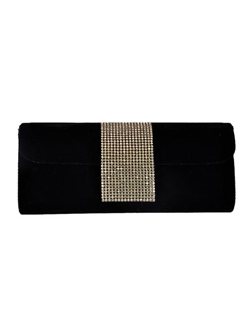 black cotton embellished clutch - 12498599 - Very Small Image - 1