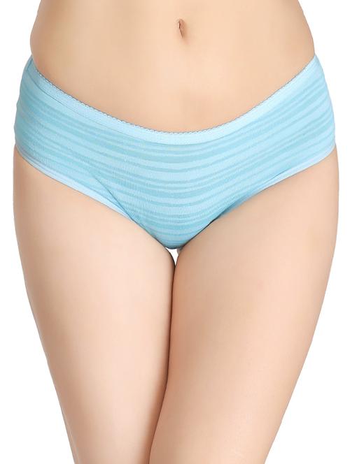 blue cotton bikini panty - 12501752 - Very Small Image - 1