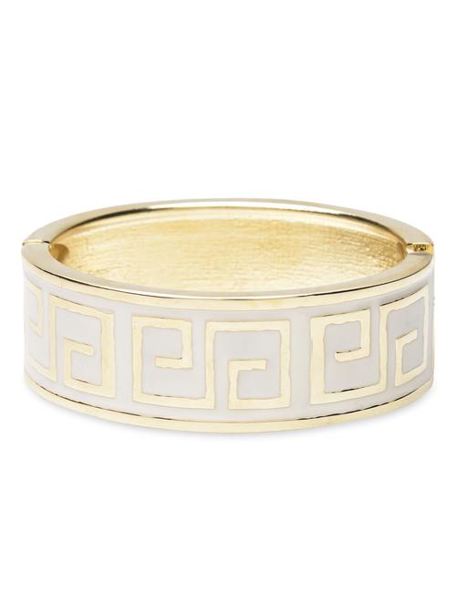 cream enamelled metallic bracelet - 1250196 - Very Small Image - 1