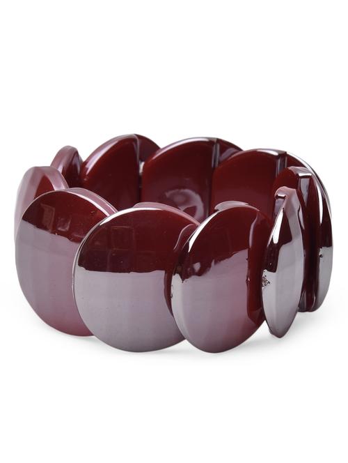 red acrylic bracelet with stretchable loop closure - 1250220 - Very Small Image - 1