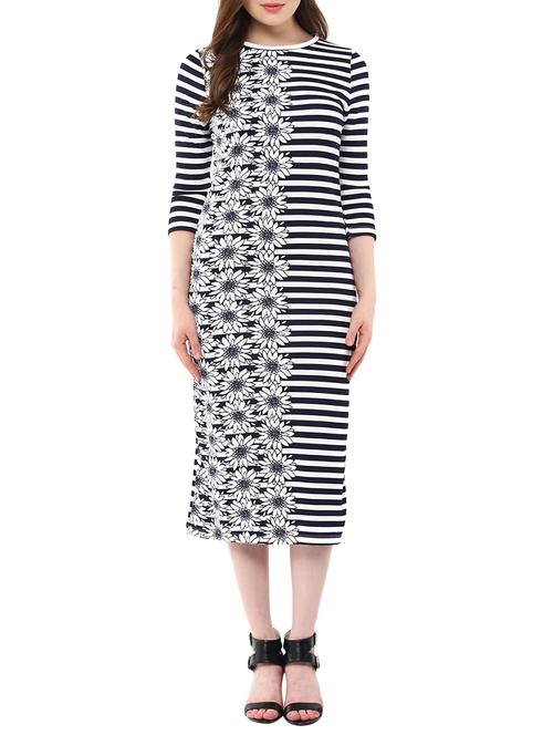 dark blue spandex pencil dress - 12503097 - Very Small Image - 1