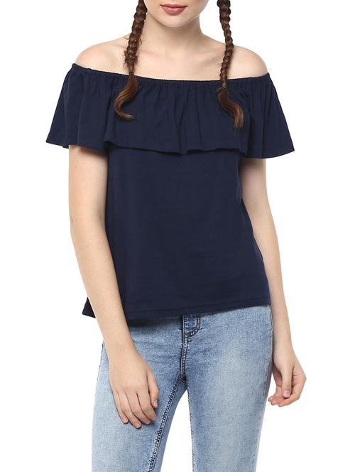 women's layered off shoulder top - 12503118 - Very Small Image - 1