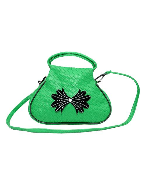 green leatherette textured sling bag - 12503739 - Very Small Image - 1