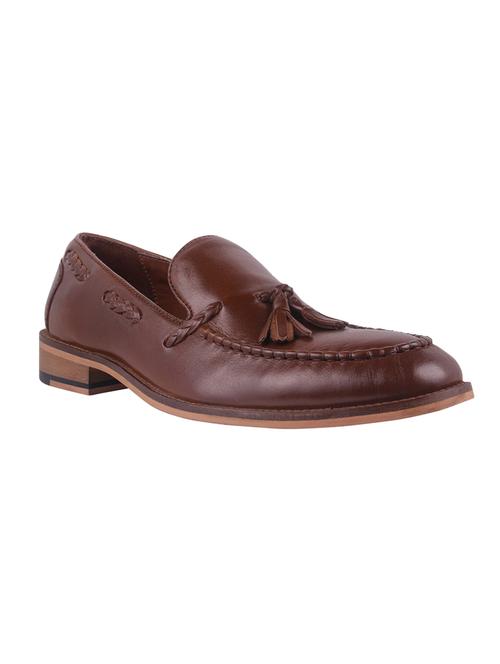 brown leather slip on - 12504555 - Very Small Image - 1