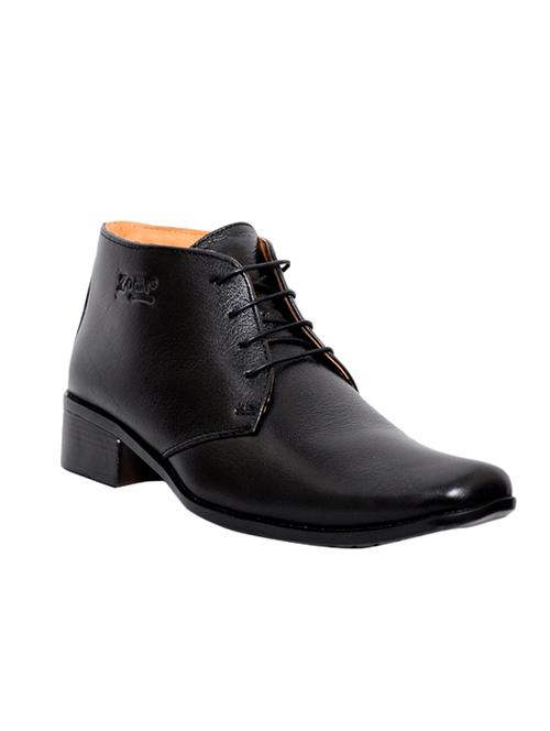 black leather lace up boots - 12506926 - Very Small Image - 1