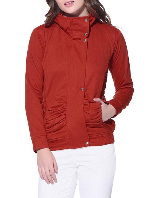solid red fleece jacket - 12507007 - Very Small Image - 1