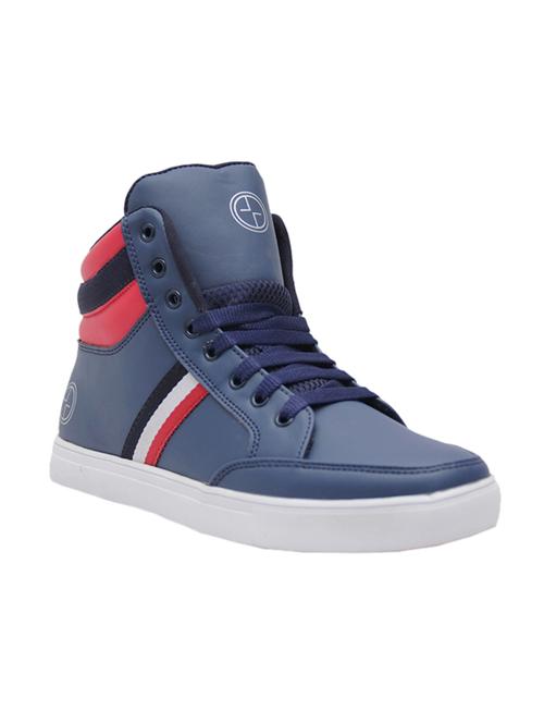 blue synthetic lace up sneakers - 12507198 - Very Small Image - 1