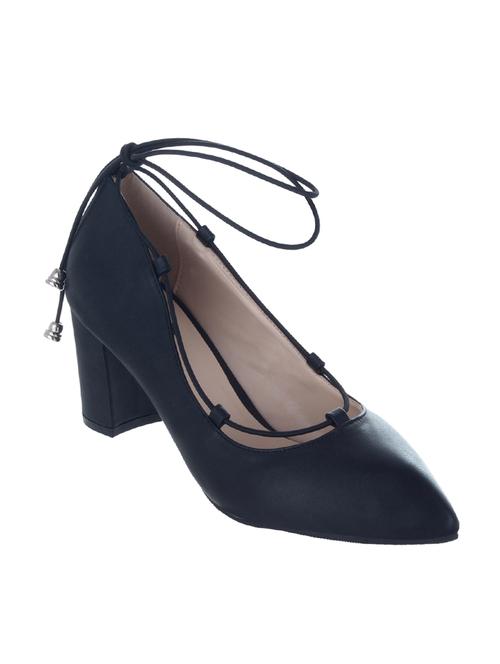 black tie up pump - 12507493 - Very Small Image - 1
