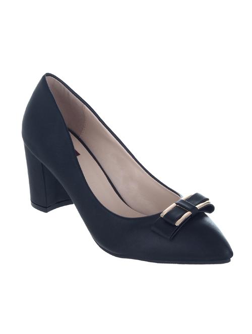 black fabric slip on pumps - 12507496 - Very Small Image - 1