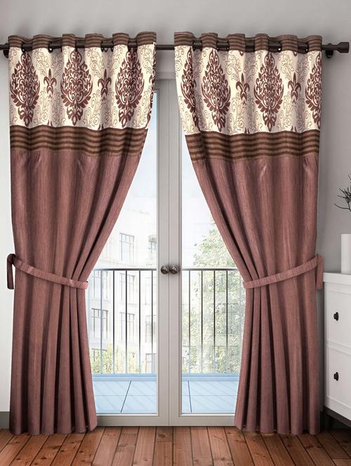 bianca brown traditional door curtain - 12508164 - Very Small Image - 1