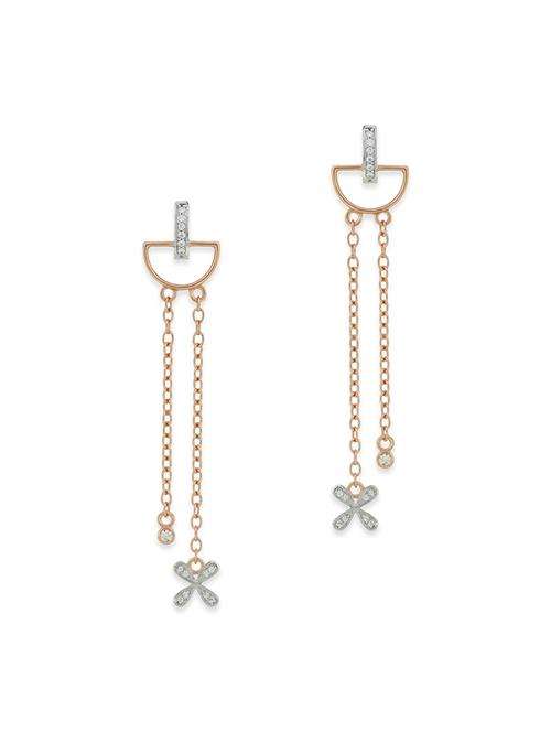 white golden drop earrings - 12508337 - Very Small Image - 1