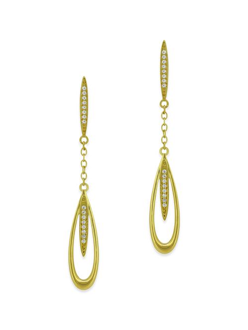 golden drop earrings - 12508338 - Very Small Image - 1