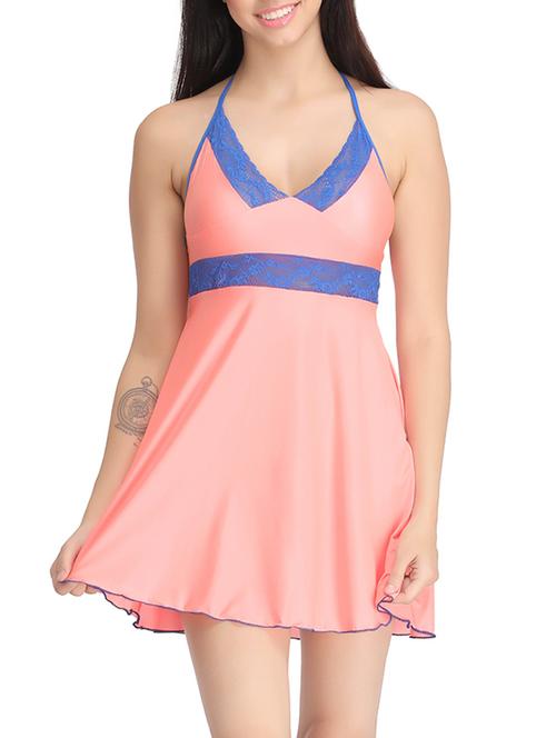 orange nylon nighty - 12511220 - Very Small Image - 1