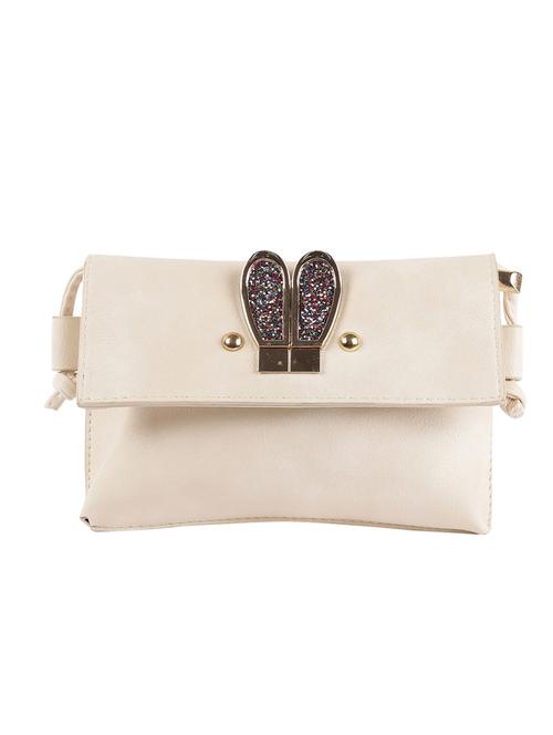 Off white rexene embellished sling clutch - 12511442 - Very Small Image - 1