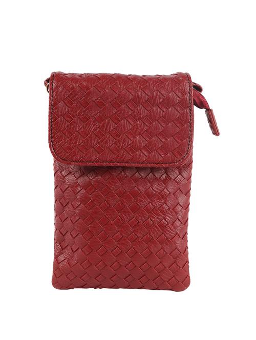 red rexene braided sling bag - 12511451 - Very Small Image - 1