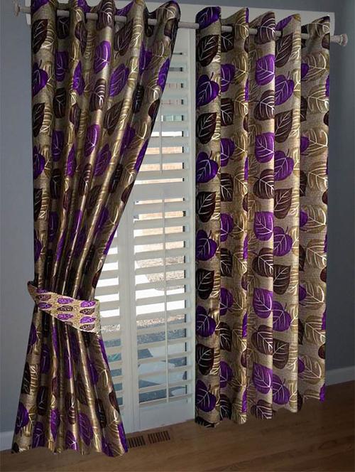 divine home furnishing purple abstract poleyester window curtain set of 2 - 12513784 - Very Small Image - 1