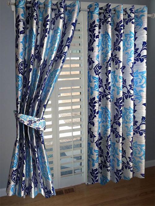 divine home furnishing blue abstract poleyester window curtain set of 2 - 12513789 - Very Small Image - 1