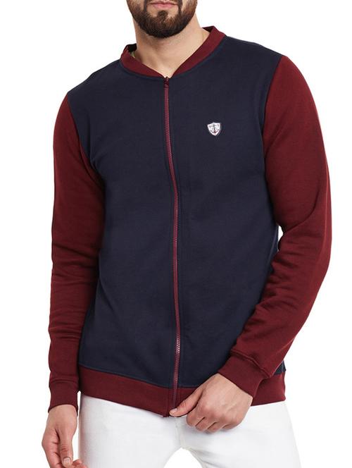 navy blue fleece sweatshirt - 12516364 - Very Small Image - 1