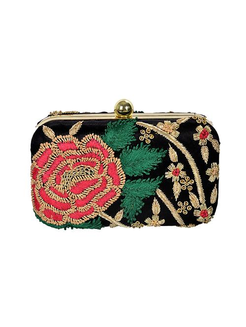 multi embroidered cotton box clutch - 12516990 - Very Small Image - 1