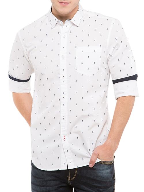 white cotton casual shirt - 12517322 - Very Small Image - 1